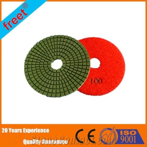 4" 100mm Diamond Tools Wet Polishing Pads for Concrete, Granite, Marble