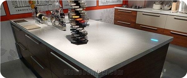 Bathroom Quartz Countertops with Built in Sinks