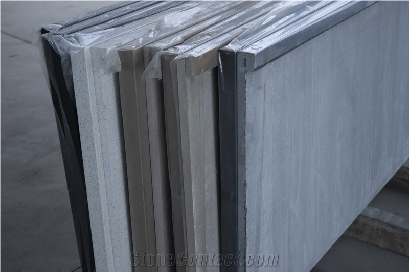 Black Quartz Stone/Black Quartz Slabs in Jumbo Size 126 *63 at 2cm and 3cm/Black Quartz Tile/Black Quartz Countertops/Aging and Wear Resistant, Free Maintenance
