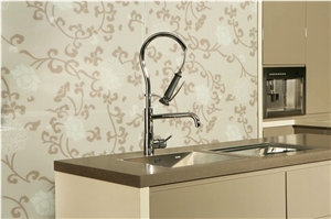Bst Quartz Stone Slab Standard Sizes 126 *63 and 118 *55 with High Hardness and High Compression Strength Apply in Vanity Tops Tub Surround