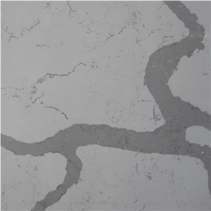 Carrara White Man-Made Stone Slabs and Tiles 2cm and 3cm Available for Worktops and Kitchen Tops