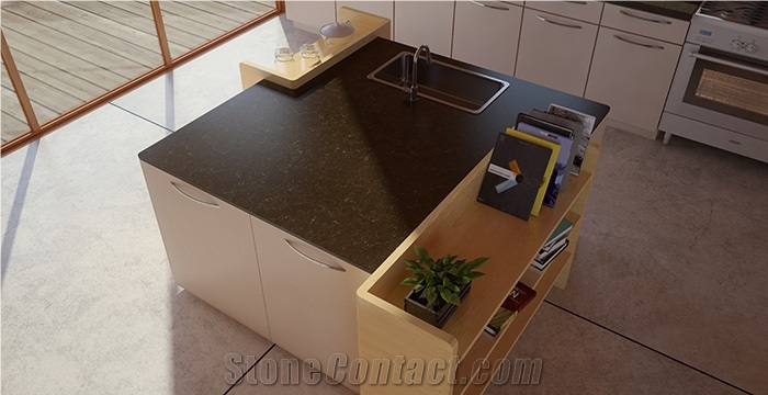 Chemical and Stain Resistant Corian Stone Polished Surfaces Customized Countertops 2/3cm Thick Available
