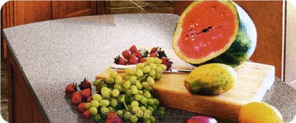 Enviroment-Friendly&Safety Artificial Quartz Stone with Bright Surface,Easy Wipe,Easy Clean