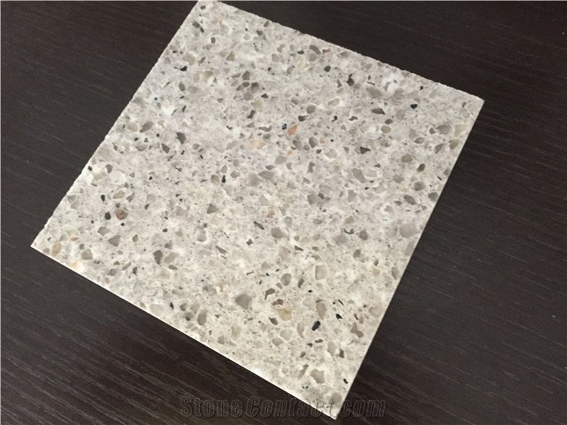 Multi-Color Series High Strength&Durablility Quartz Stone Slab Size 323*163cm for Public Buildings Like Kitchen, Bathroom