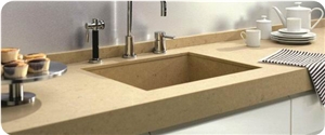 Professional Quartz Stone Customized Products Like Receiption Desk with a Variety Of Edge Profile Opotion