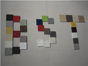 Shining Green Engineered Quartz Stone Tile for Shopping Malls or Airport-Scratch and Wear Resistant, Easy Maintenance