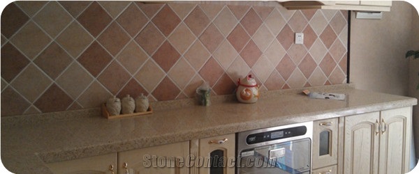 Veined Quartz for Kitchen Countertop Bathtop Thickness 2cm or 3cm with High Gloss and Hardness