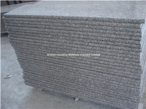 G664 Granite Stair Treads Full Bullnose Edge