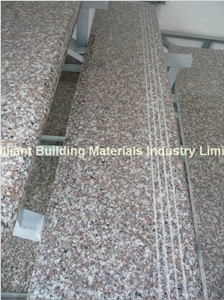 G664 Granite Stair Treads Full Bullnose Edge
