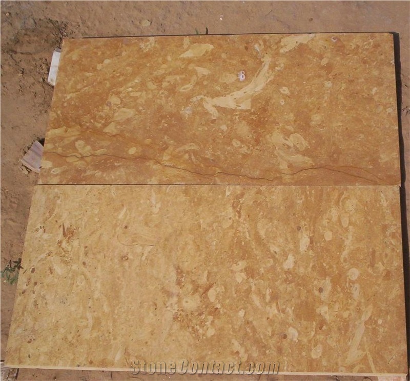 Flowery Gold Limestone Wall Tiles, Jaisalmer Flowery Gold Tiles
