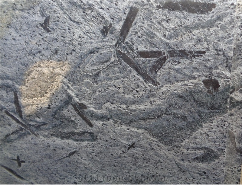 Matrix Grey Quartzite Slab & Tile, Indian Grey & Black Matrix