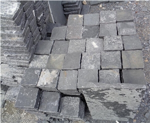 Owl Black Limestone,Kota Black Limestone, Black Cubes Stone & Pavers