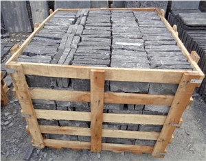 Owl Black Limestone,Kota Black Limestone, Black Cubes Stone & Pavers