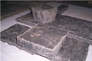 Owl Black Limestone,Kota Black Limestone, Black Cubes Stone & Pavers