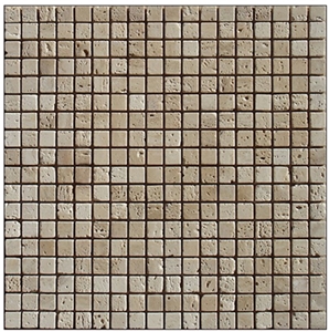 Beige Travertine Mosaic,Travertino Romano Mosaic