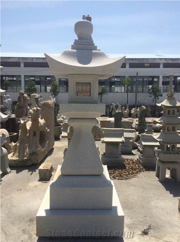 G633 Grey Granite Garden Lanterns