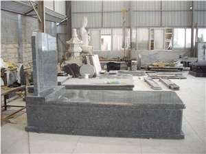 G654 Granite Spanish Style Tombstone & Monument
