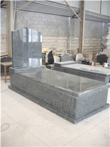 G654 Granite Spanish Style Tombstone & Monument