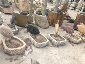 G682 Granite Bird Bath & Feeders Garden Stone
