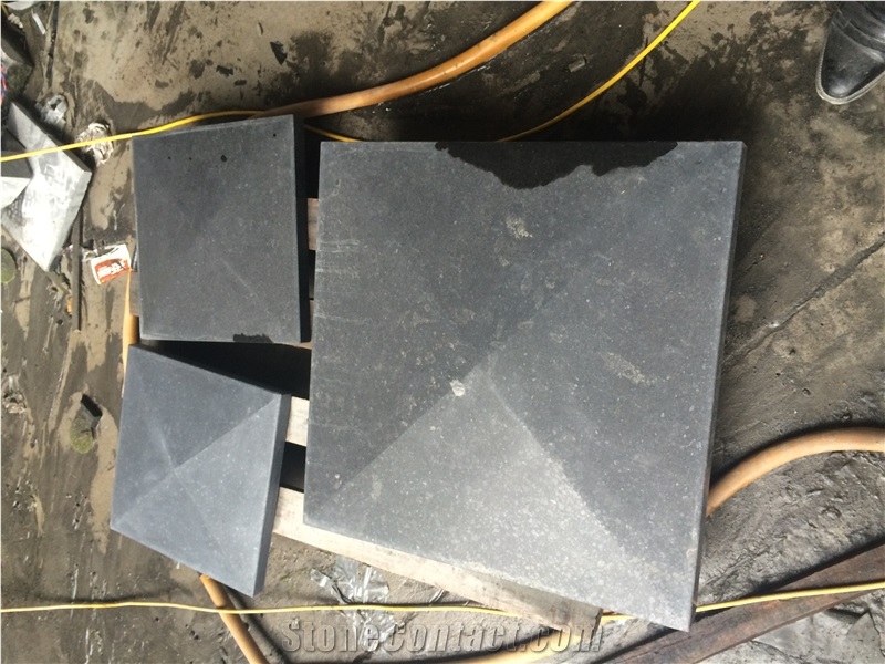 G684 Black Basalt Honed Pier Cap
