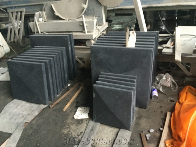 G684 Black Basalt Honed Pier Cap