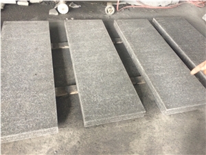 G684 Black Granite All Sides Flamed Curbstone,Side Stone
