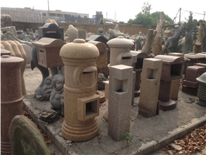 Granite Stone Mailbox,Granite Mailbox,Garden Post Box,Outdoor Mailbox