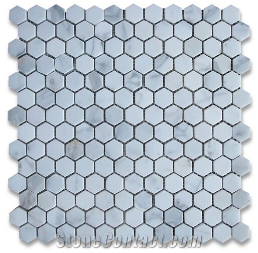 Hexagon Marble Floor Tile Pattern