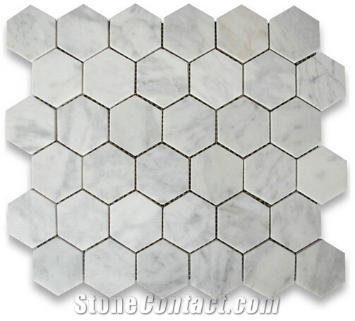 Hexagon Marble Floor Tile Pattern