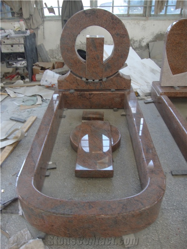 Multicolor Red Granite Monument,Italian Style Monument & Tombestone