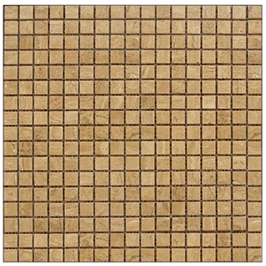 Noce Travertine Brick Mosaic