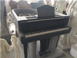 Piano Stone Sculpture,Shanxi Black Granite Statue,Carving