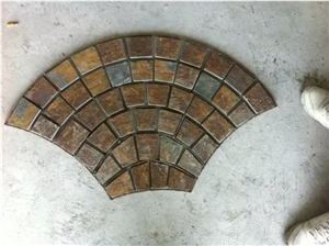 Rustic Slate Fanshaped Pavers