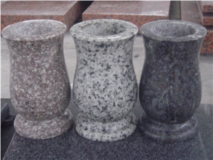 Shanxi Black Granite Monumental Vases,Flower Holder