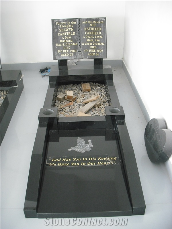 Shanxi Black Granite Tombstone,British Style Tombstone & Monument