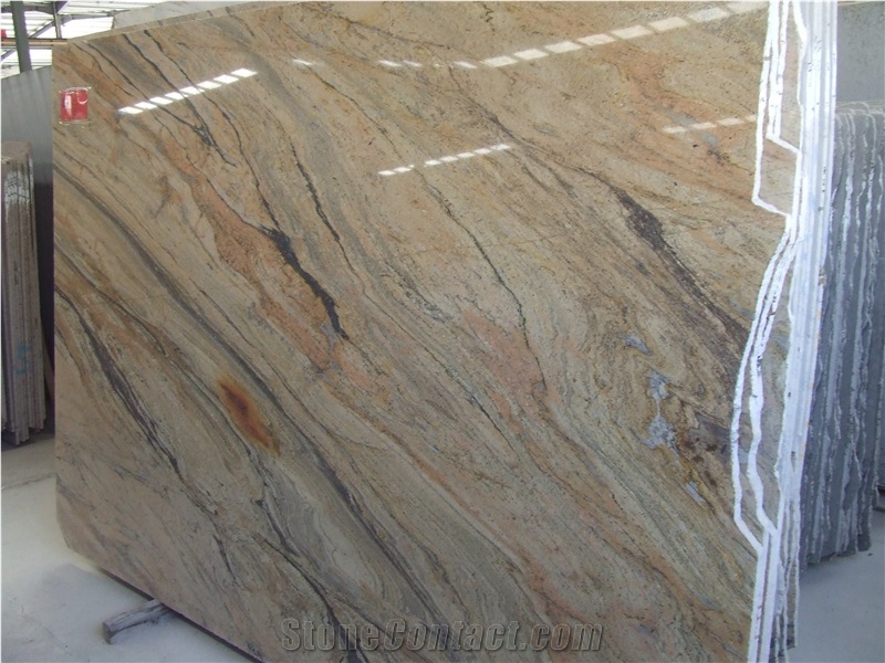 Tiberious Granite Slab, Brazil Yellow Granite