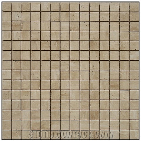 Travertino Beige Mosaic Tile