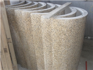 Vietnamese Gold Granite Round Column