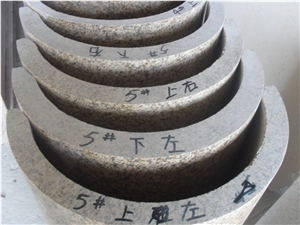 Vietnamese Gold Granite Round Column