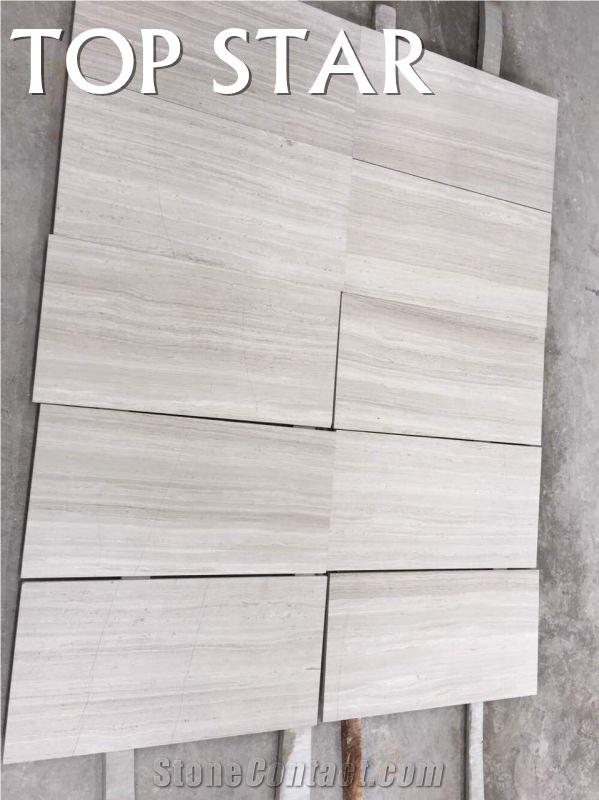 Wooden Grain Marble Floor Tile,White Wood Vein Marble Wall