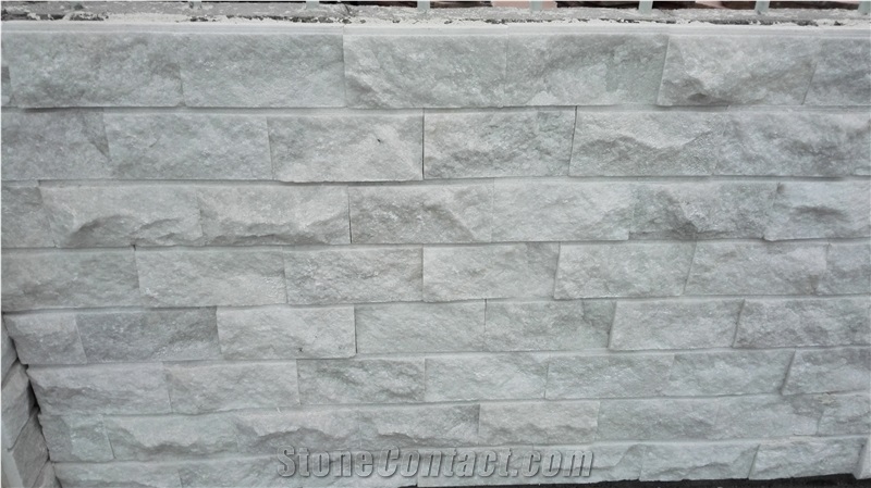China White Split Marble Mushroom Stone