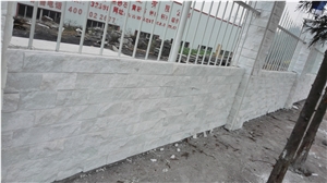 China White Split Marble Mushroom Stone