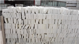 China White Split Marble Mushroom Stone