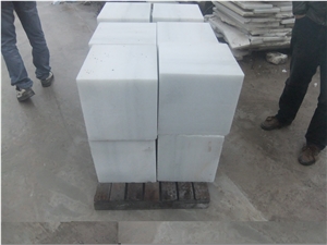Crystal White Marble Cube,China White Marble Blocks