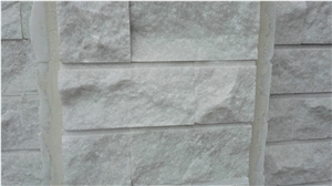 Graceful White Split Marble Mushroom Stone