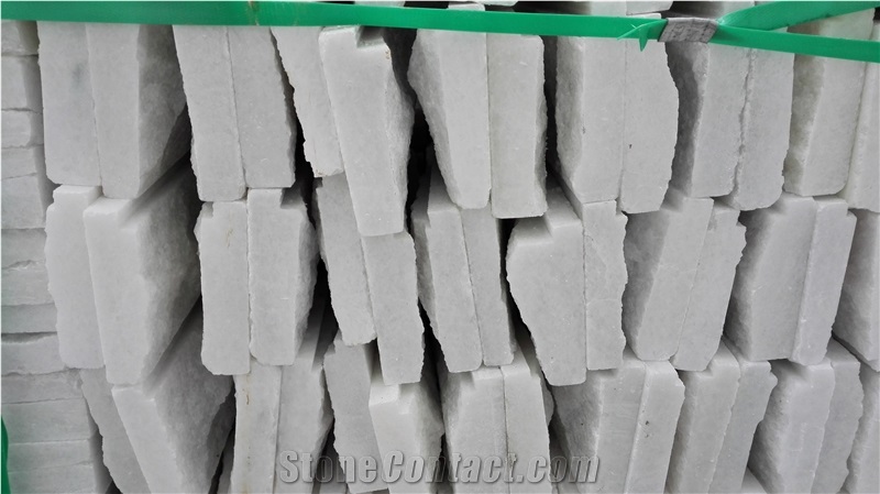 Luxury White Split Marble Mushroom Stone