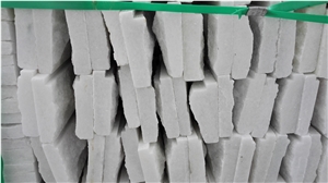 Nice White Split Marble Mushroomed Stone