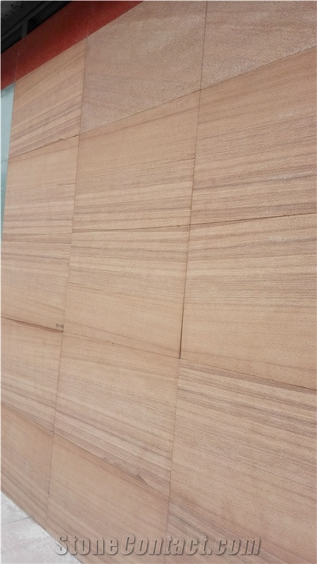 Sichuan Bush-Hammered Red Wooden Sandstone