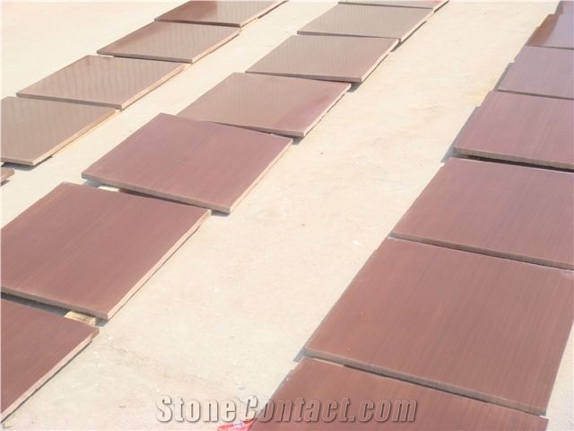 Sichuan Bush-Hammered Red Wooden Sandstone