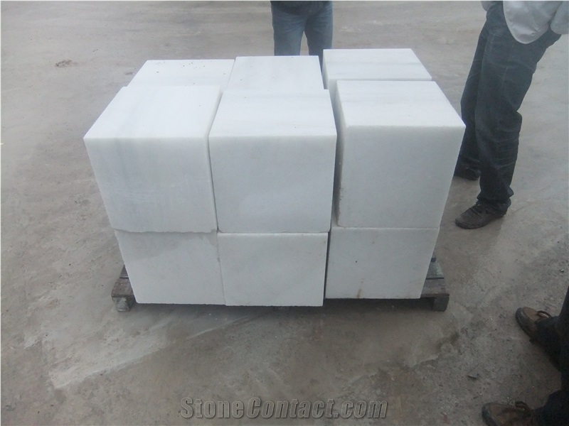 Sichuan Crystal White Marble Thick Tile